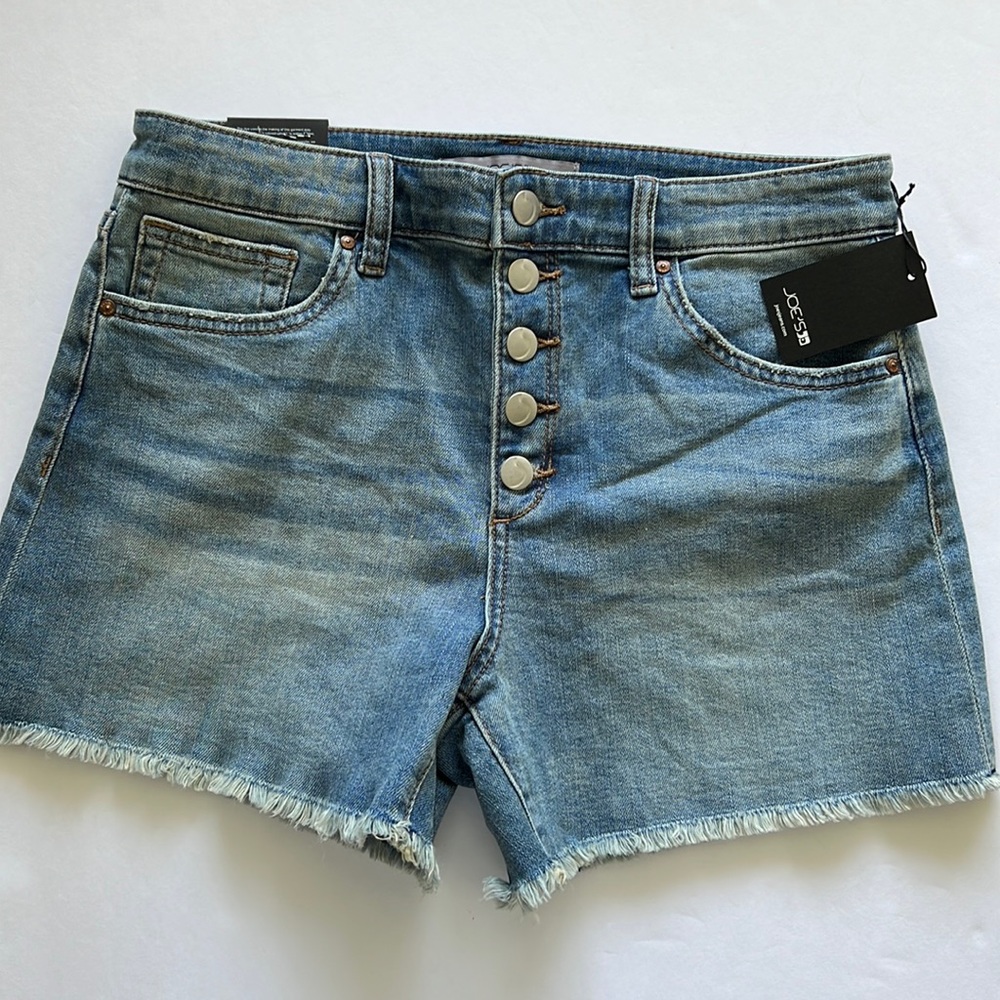 Joe's Jeans High Waist Denim Shorts in Light Blue